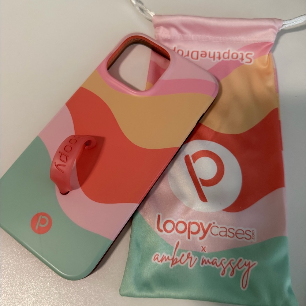 Loopy Case Pink, Orange, and Green Phone Case